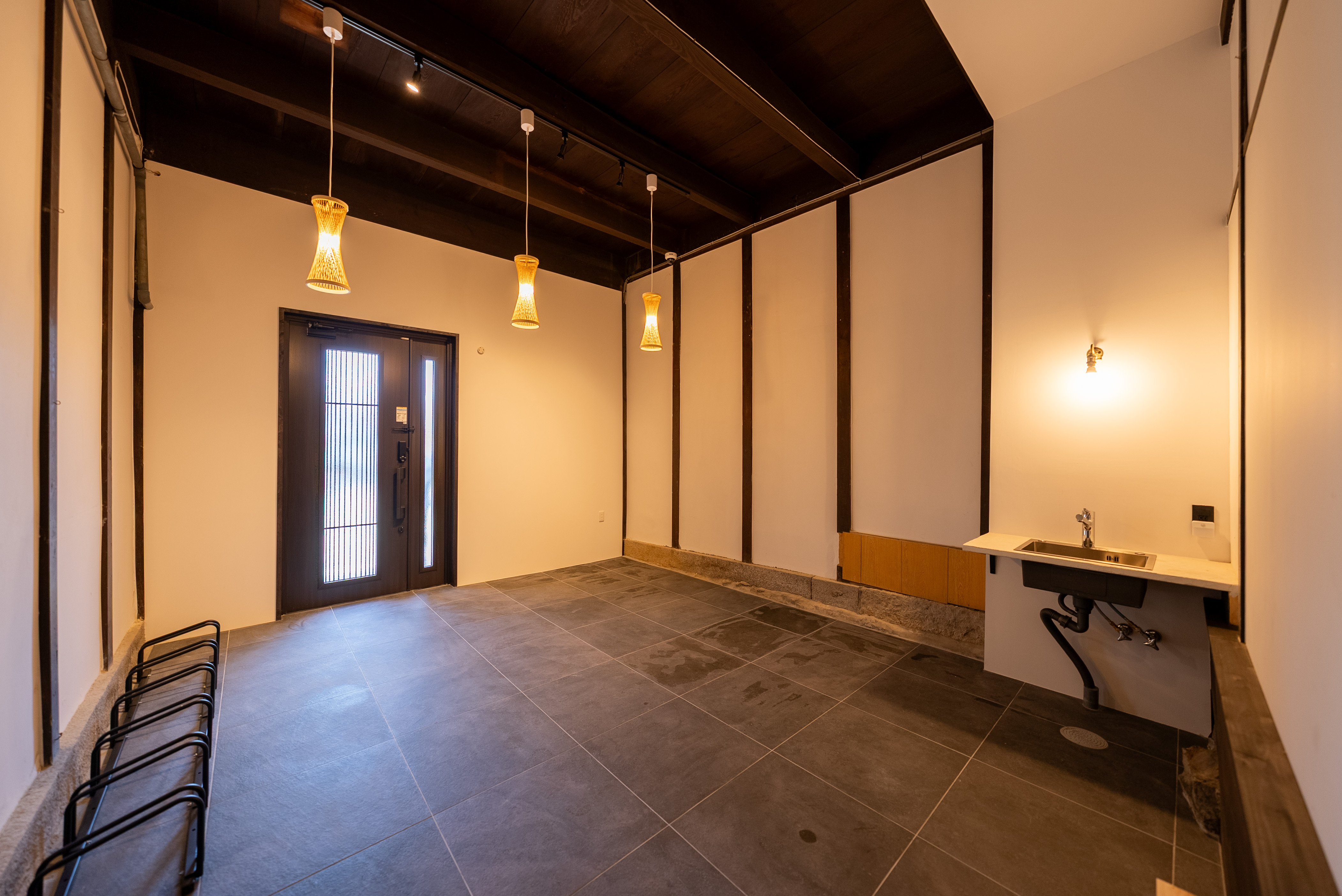 サイクリングと土間